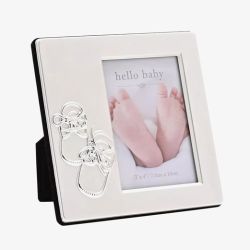 Hello Baby Silver Plated Booties Icon Photo Frame CG2021