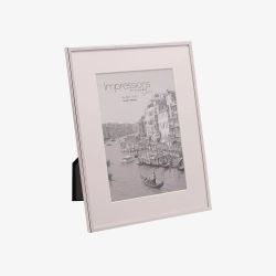Impressions Silver Plated White Boarder 5x7 Inch Photo Frame FS16057