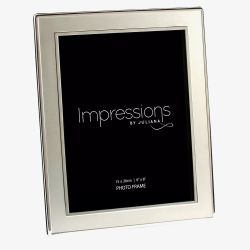 Impressions Silverplated Satin Finish 6x8 Inch Photo Frame FS26068