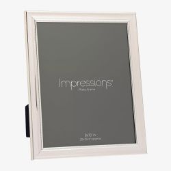 Impressions Silverplated Beaded Edge 8x10 Inch Photo Frame FS128180