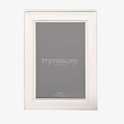 Silver Plated Single Beaded 4x6 Photo Frame FS128146