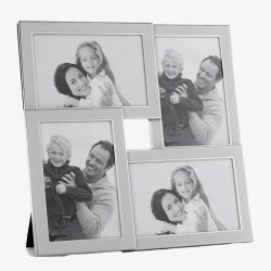 Silver Plated 4 Photo Collage Photo Frame 79304