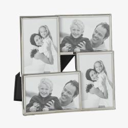 Silver Plated 4 Photo Collage Photo Frame 71004