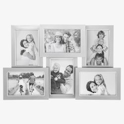 Silver Plated 6 Photo Collage Photo Frame 290286