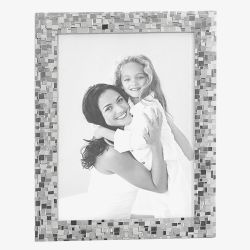 Silver Plated 5X7 Mosaic Photo Frame 275461