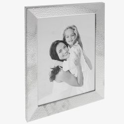 Silver Plated 8x10 Hammered Photo Frame 357042