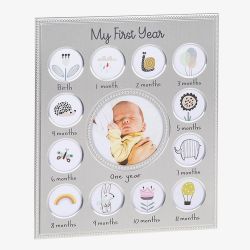 Baby 'My First Year' Beaded Photo Frame 202160
