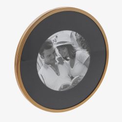 Gold Curve Round 4X4 Photo Frame 353753