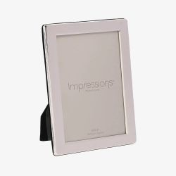 Impressions Silver Plated Flat Edge 4x6 Inch Photo Frame 3619S