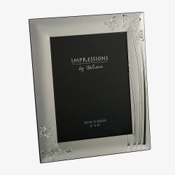 Impressions Silver Plated Butterfly 6x8 Inch Photo Frame FS100468