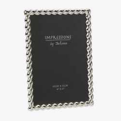 Impressions Silver Plated Twist 6x4 Inch Photo Frame FS15046