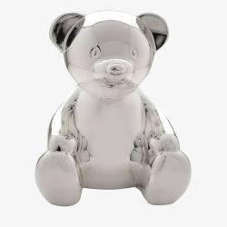 Bambino Silver Teddy Bear Money Box CG361