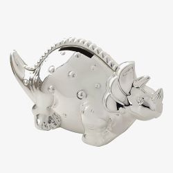 Bambino Silver Dinosaur Money Box Accessory CG359