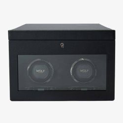 WOLF British Racing Double Black Storage Watch Winder 792202