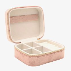 Sophia Blush Classic Velvet Jewellery Box SP3520