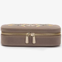 WOLF Zoe Mink Travel Zip Jewellery Case 393313
