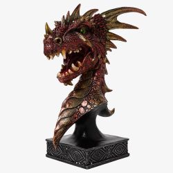 Mystic Legends Red Dragons Head Bust Ornament 69554