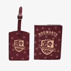 Harry Potter Gryffindor Passport And Luggage Tag Accessory Set WB274