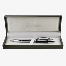 Celebrations Black Chrome Plated Graduation Ballpoint Pen SP780