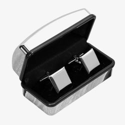 Harvey Makin Square Cufflinks In Engravable Box CL285