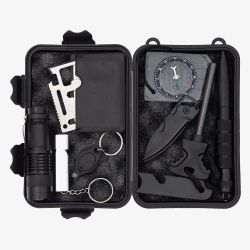 Mad Man Outdoor 8 Piece Survival Kit Gift Set HM2506
