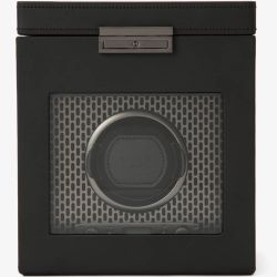 WOLF Axis Powder Coat Single Watch Winder With Storage 469203