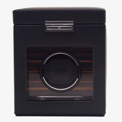 WOLF Roadster Ebony Single Watch Winder With Storage 457156