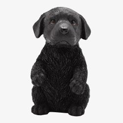 Best Of Breed Black Labrador Resin Figurine BB724