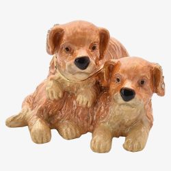 Treasured Trinkets Pair Of Puppies Trinket Box 15722