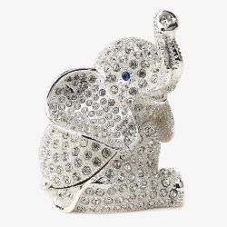 Treasured Trinkets Crystal Elephant Trinket Box 15714