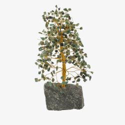 Large Green Gemstone Tree Luck Ornament SP3318