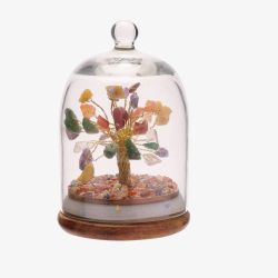 Miniature Multicoloured Gemstone Dome Tree Ornament SP3389