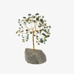 Small Green Gemstone Tree Luck Ornament SP3319