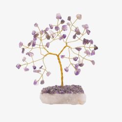 Small Amethyst Gemstone Tree Ornament SP3310
