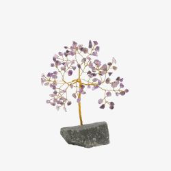 Small Amethyst Gemstone Tree Relax Ornament SP3323