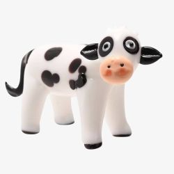 Miniature Glass Cow Figurine 69739