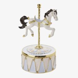 Treasured Trinkets Musical Carousel Horse Trinket Box 15765