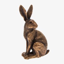 Reflections Bronzed Sitting Hare Ornament LP28615A
