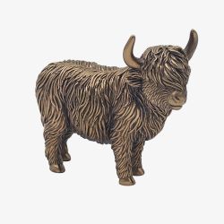 Reflections Bronzed Highland Cow Ornament LP72550A
