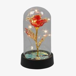 Radiant Rose LED Dome Red Ornament 345680