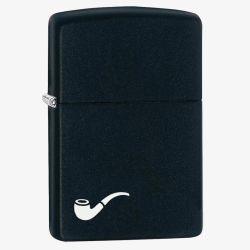 Zippo Matte Black Pipe Design Lighter 218PL-000044