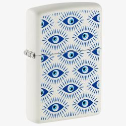 Zippo Matte White Evil Eye Lighter 46622
