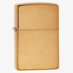 Zippo Classic Brushed Brass Lighter 204B-001189