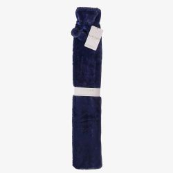 Sophia Faux Fur Navy 1.7L Long Hot Water Bottle SP3666