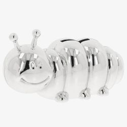 Silver Plated Caterpillar Money Box 355760