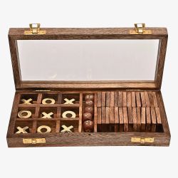 Harvey Makin Wooden Games Set Gift HM2495