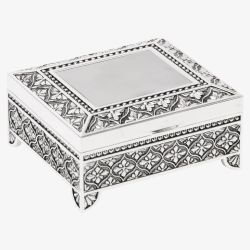 Silver Trinket Box With Feet 15287
