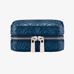 WOLF X Liberty Small Navy Jewellery Zip Case 381317