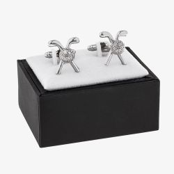 Equilibrium Silver Plated Golf Cufflinks 279764