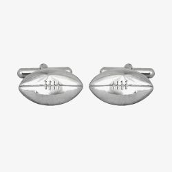 Sterling Silver Rugby Ball Cufflinks 70-1066
